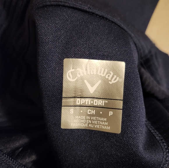Callaway Navy Quarter-Zip Pullover Size Small - Picture 6 of 7
